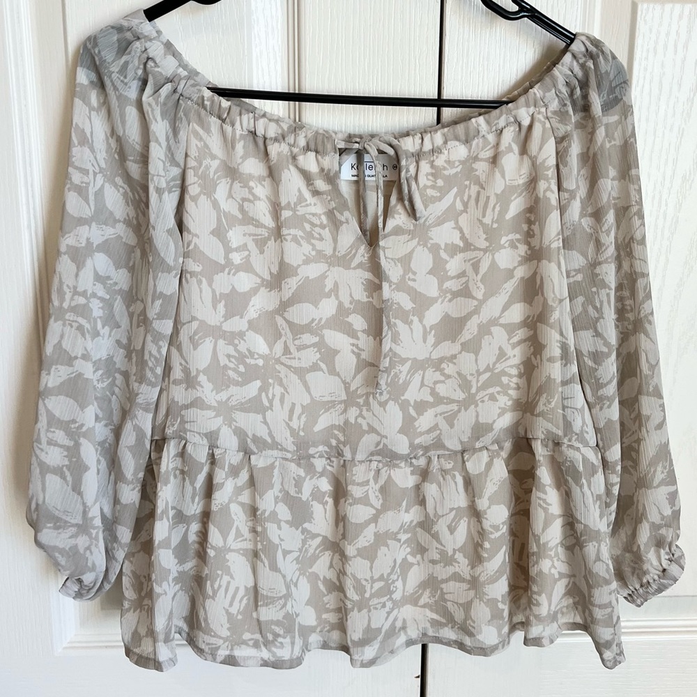 Kaileigh peplum blouse